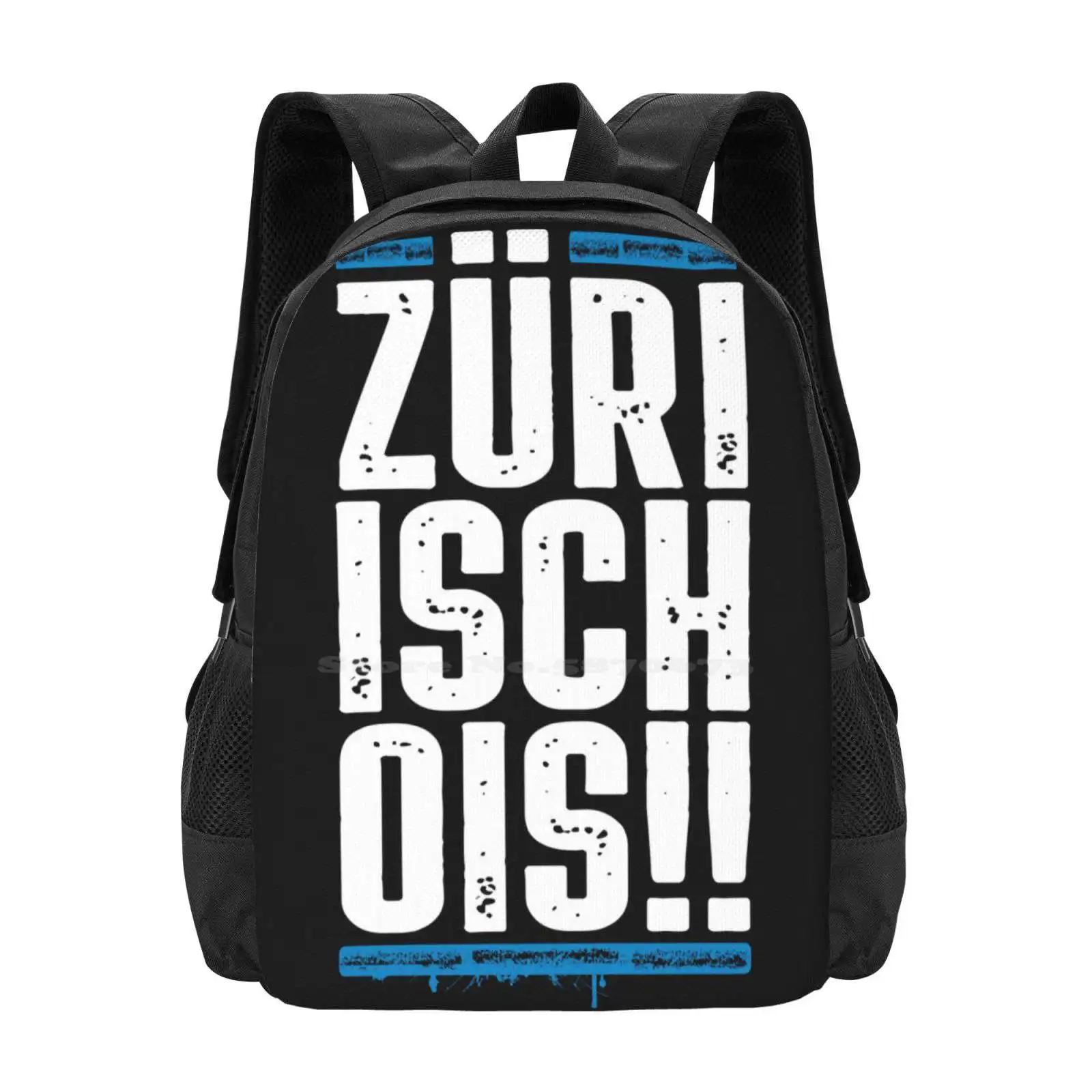 Zurich / Fcz / Südkurve / 1896 / Fc Zürich Hot Sale Schoolbag Backpack Fashion Bags Fcz Südkurve Fc Zurich Züri Isch Ois Fc