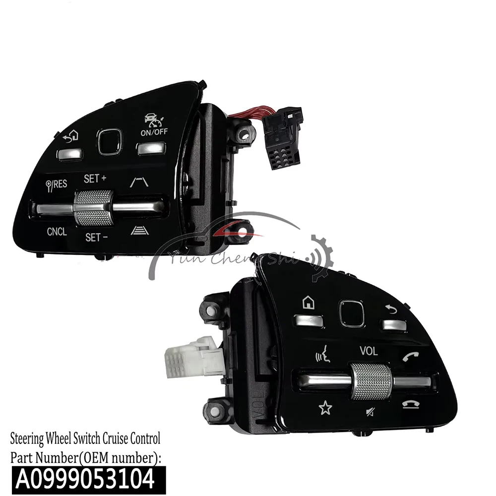 A0999053104 For Mercedes BenZ (Left Peptide) Steering Wheel Multifunction Button, Modification, Upgrade