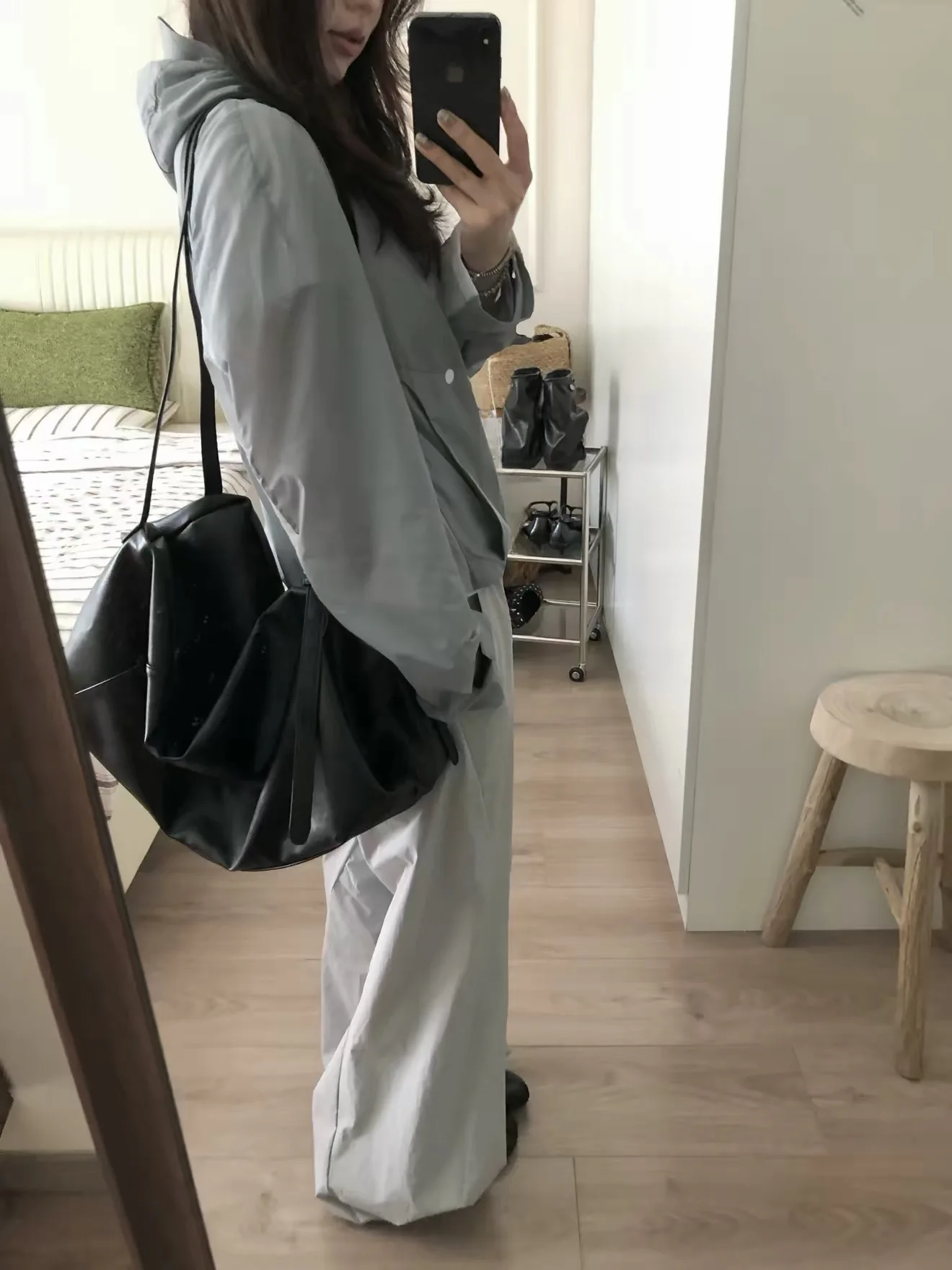 American Style Commuter Sports Anti-splash Coolness Arc Twist Pleated Micro-flared Pants Men Women Summer Casual All-match Dr...