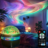 Northern Lights Projector LED Night Light Remote Starry Sky Light Starry Sky Light RGB 7Modes USB Plugin for Kids Room Party KTV