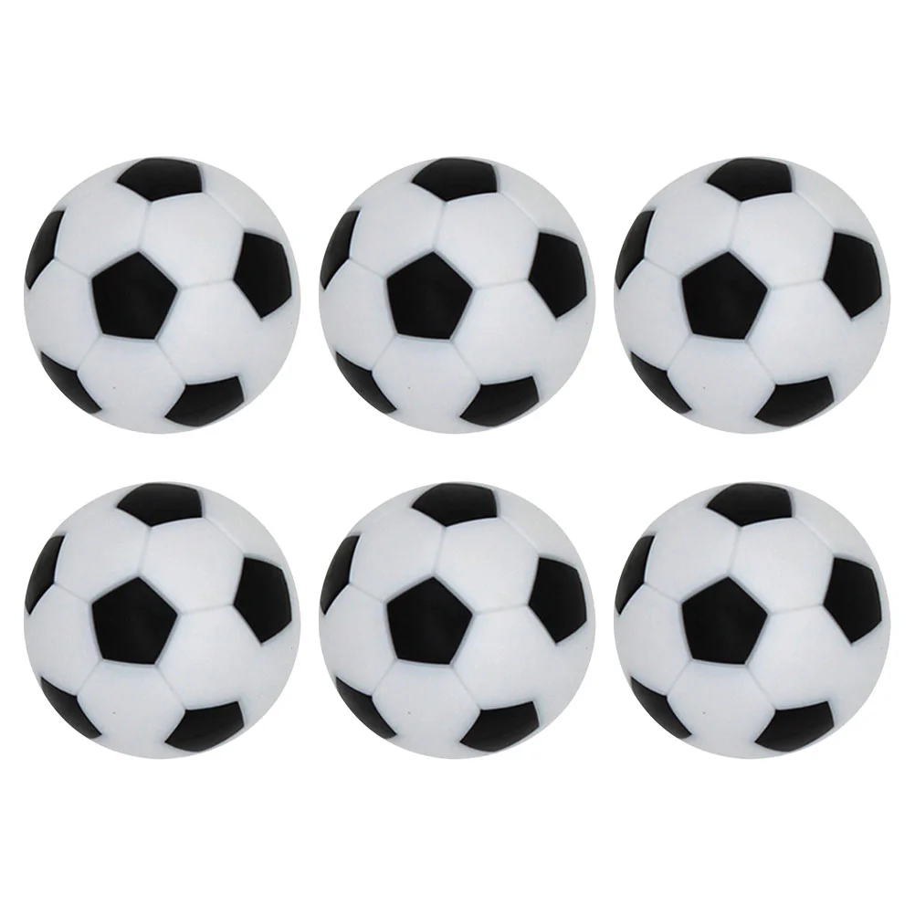 6pcs Mini Foosball Balls Table Foosball Soccer Replacement Footballs Table Soccer Balls