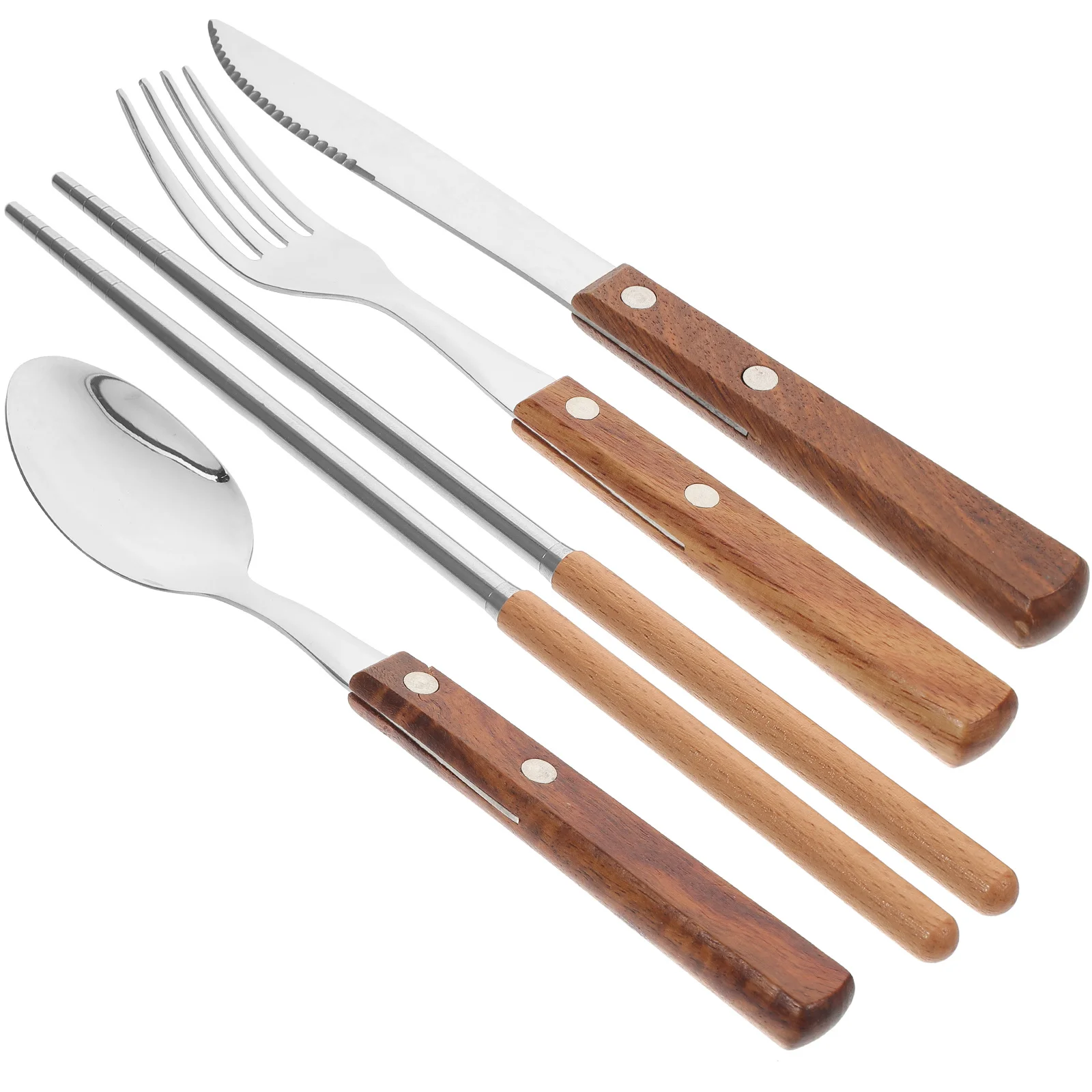 

Fork Spoon Knife Travel Kitchen Silverware Stainless Steel Utensil Holding Chopsticks