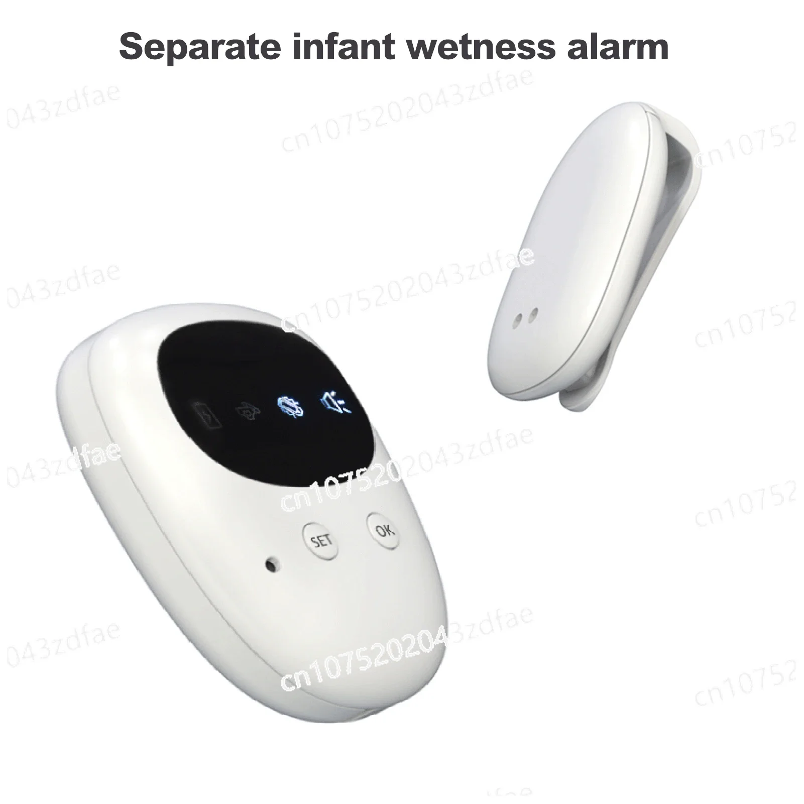 Wireless Bedwetting Alarm Pee Alarm with Receiver for Boys Grils Kids Potty Training Elder Care 10-20M Range Vibration Reminding