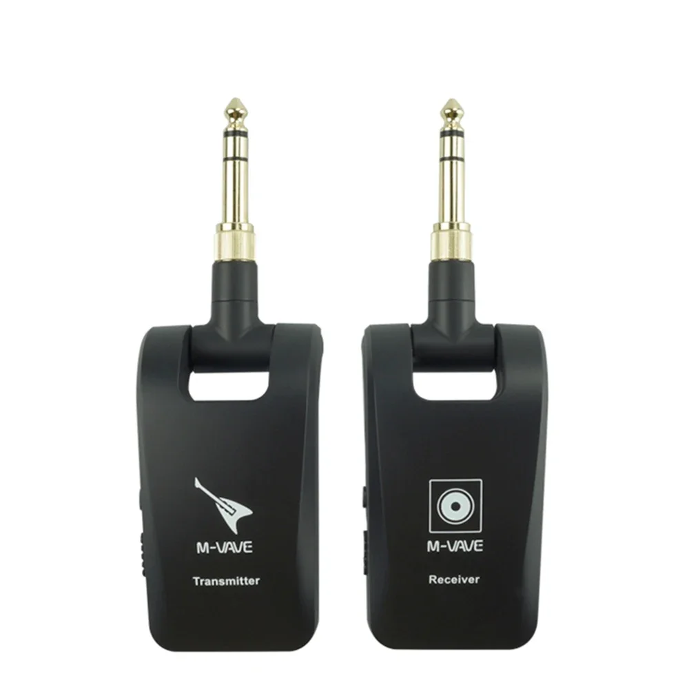 M-VAVE WP-5 Guitar Wireless System 2.4GHz Transmitter Receiver 6 Channels Rechargeable Wireless Guitar System for Guitar Bass