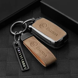 Car Remote Key Fob Case Cover Shell For Skoda Octivia Superb Fabia 1 2 Octavia a7 RS Superb Rapid Yeti Karoq Vision Accessories