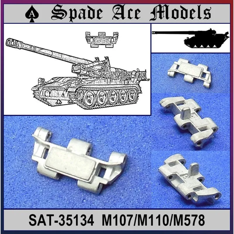 

Spade Ace Models SAT-35134 1/35 Scale US M107/M110/M578 Metal Tracks