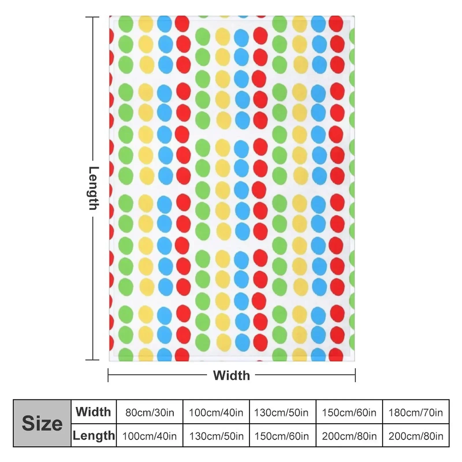 Twister Throw Blanket couch cozy soft plush fuzzy picnic outdoor blanket