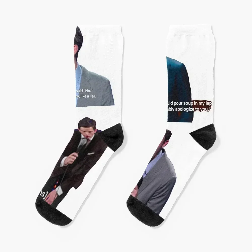 John Mulaney Sticker Pack Socks new in's Stockings ankle new year Men Socks Luxury Brand Women's