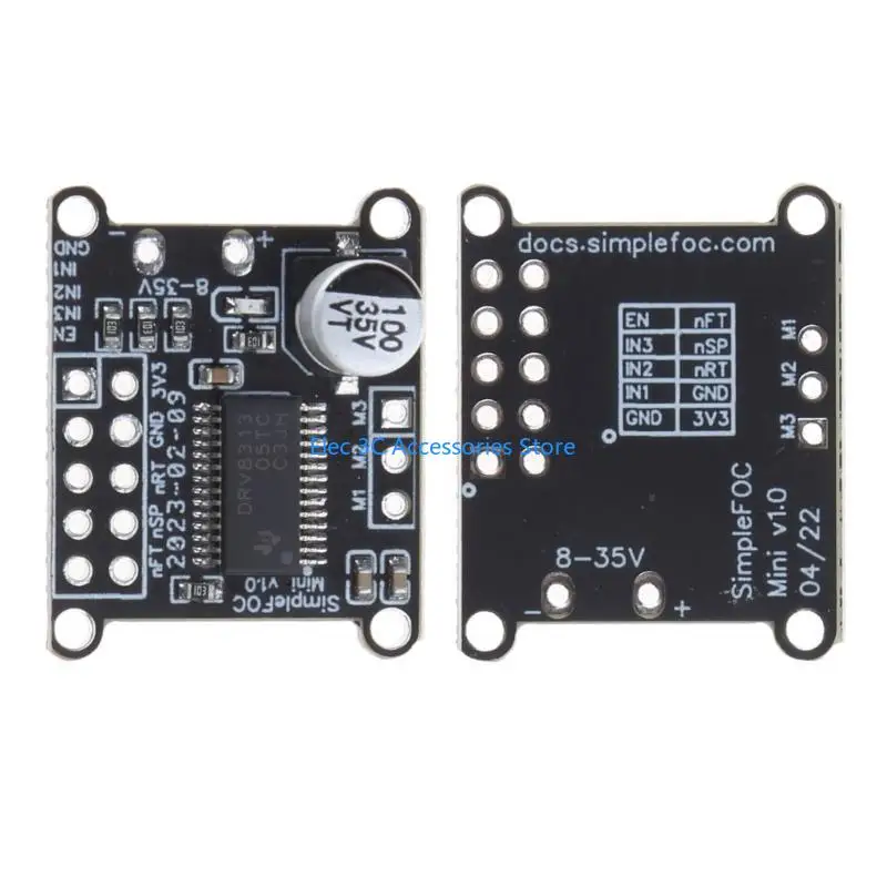 Y51A Brushless Motor Driver Simple FOC Mini 8V-30V 2.5A FOC Control Driver SVPWM