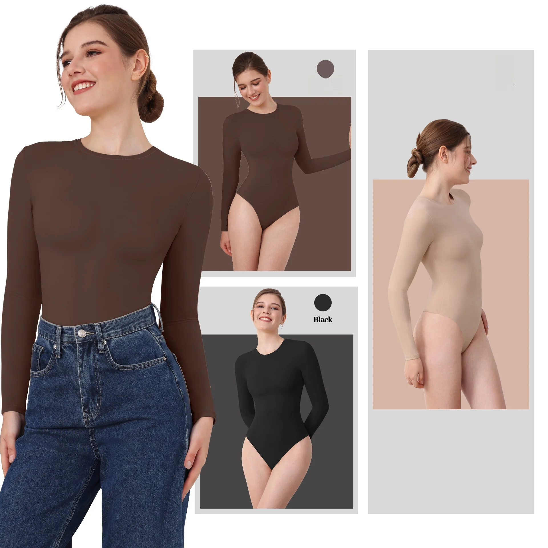High Quality Women's Body Shaping Tight Onesie Double Layer Skim Outwear High Waist Short Pants Fabric Other Spring 2025