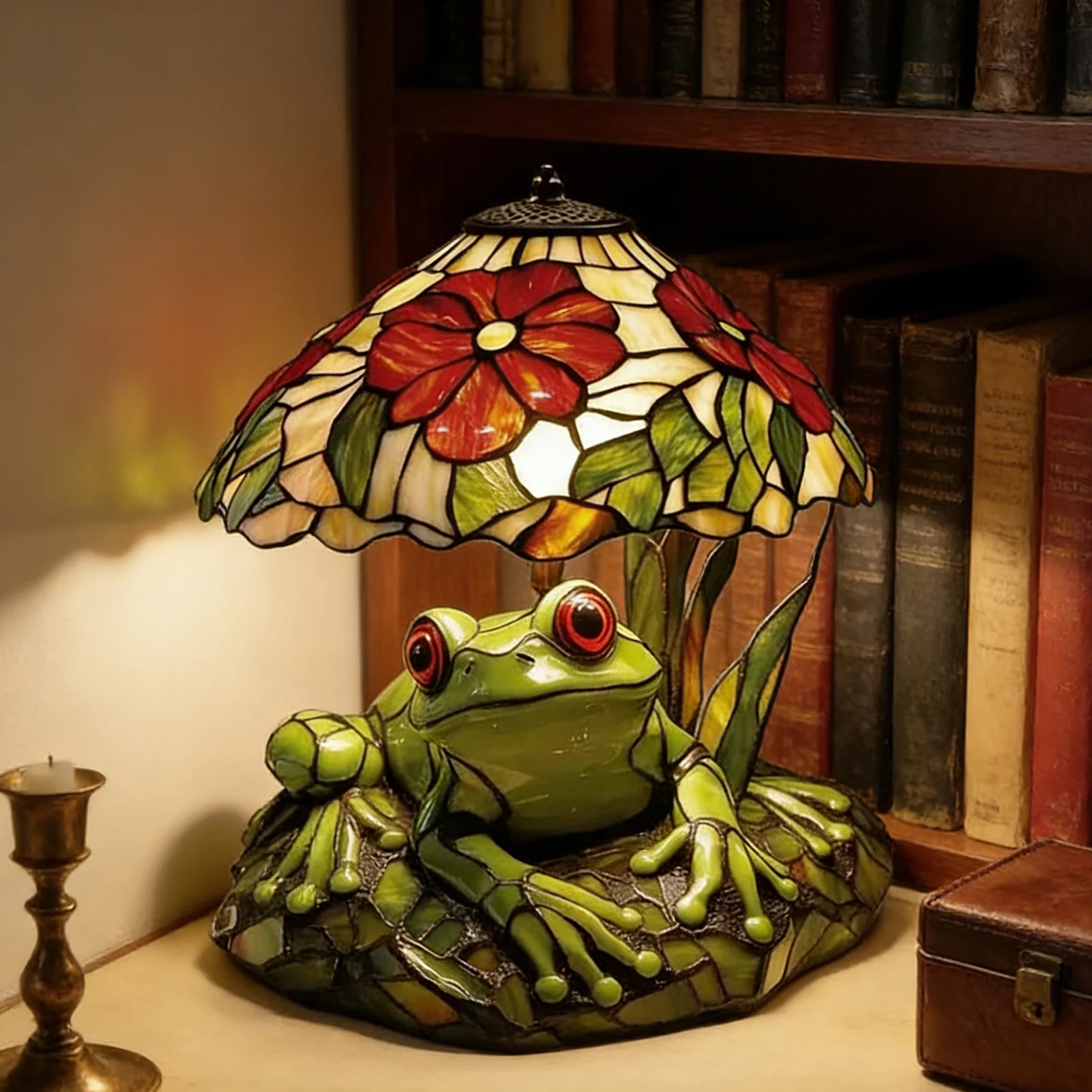 Cute Frog Table Lamp USB Powered LED Night Light for Kids Room Nursery Bedroom Decor Aesthetic Whimsical Gift Durable Soft
