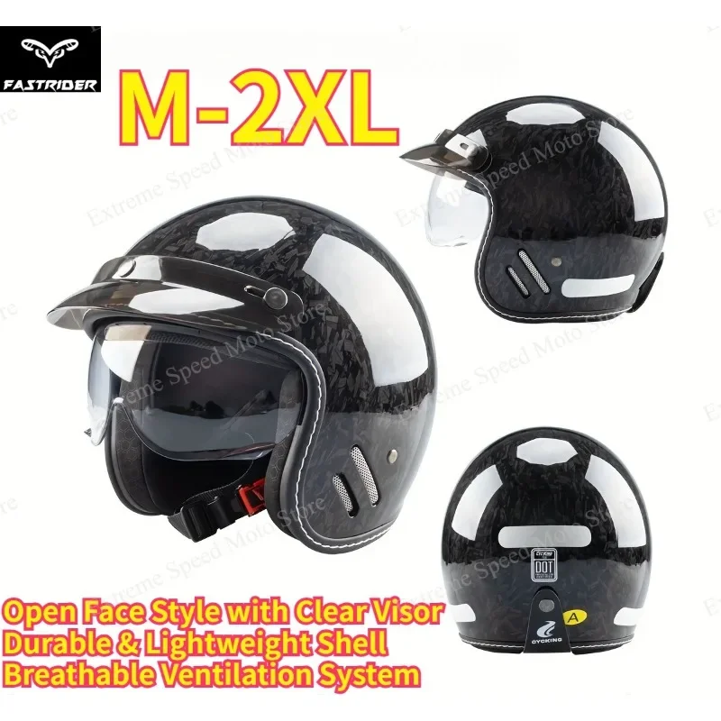 

Vintage Eagle Print Motorcycle Half Helmet, Open Face Motorbike Helmet with Visor for Scooter Cruiser Riding