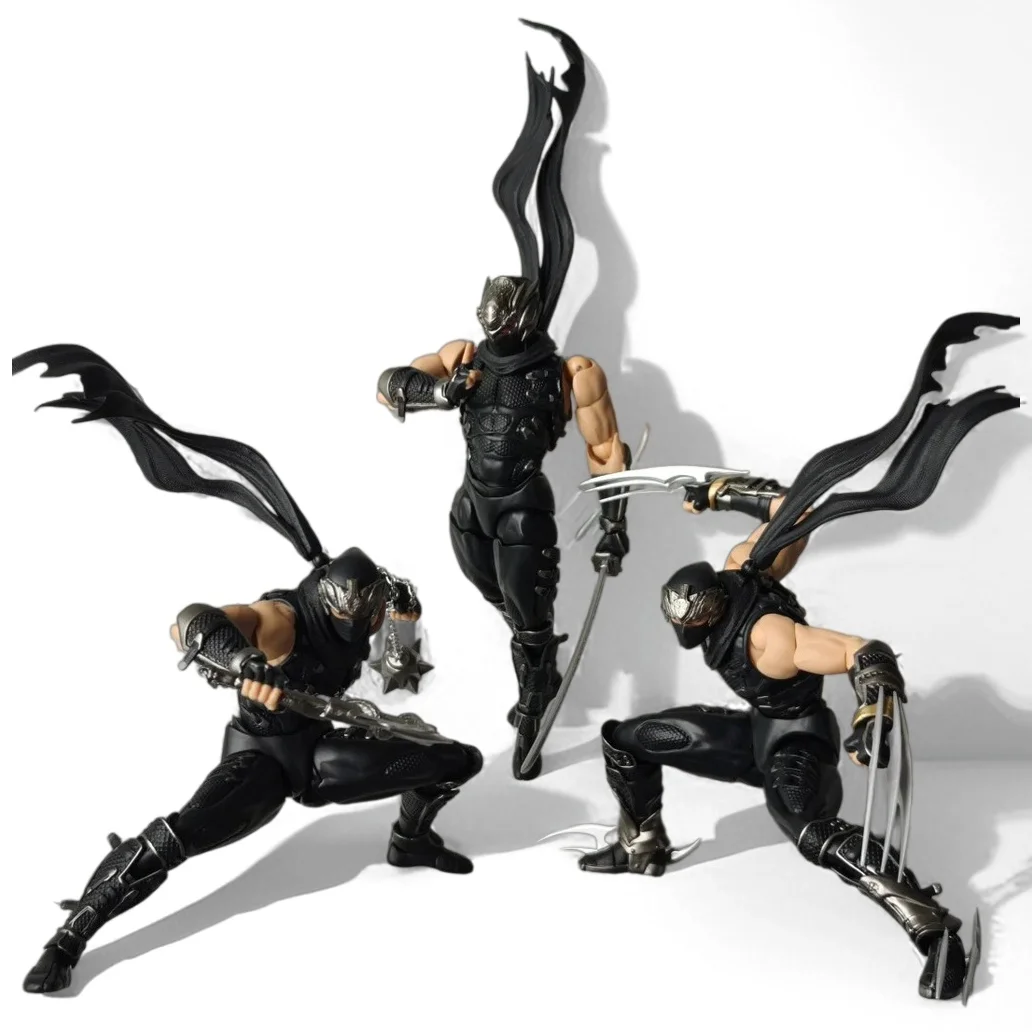 

Second Batch Restored Ac Toys Kaiyodo Revoltech 1/12 Amazing Yamaguchi Ryu Hayabusa Ninja Gaiden Action Figure Ko Model Toys