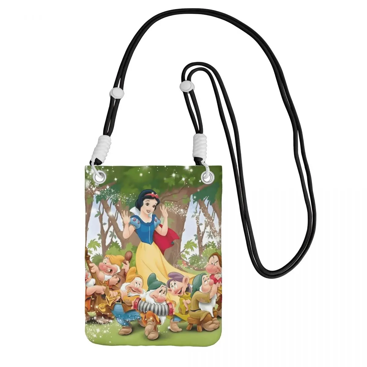 

Custom Snow White And The Seven Dwarfs Mobile Phone Bag Women Men Animation Shoulder Crossbody Bag Amusement Adjustable Length