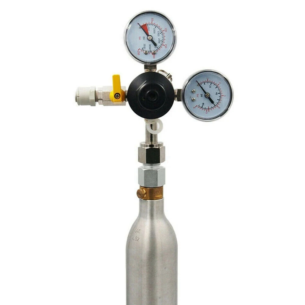 VEHO-CO2 Cylinder Soda Water For Aquarium Fish Homebrew Beer Corny Keg Co2 Accessories TR21-4 To W21.8-14 Convert Adapter