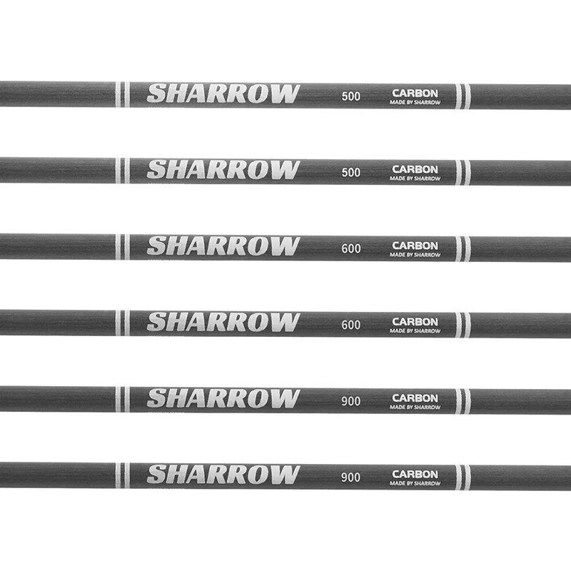 Imagem -04 - Pure Carbon Archery Spine Arrow Recurvo Arco Composto Caça Alvo Acessórios de Tiro Pcs 12 Pcs 32 500 600 700 900 1000 1200