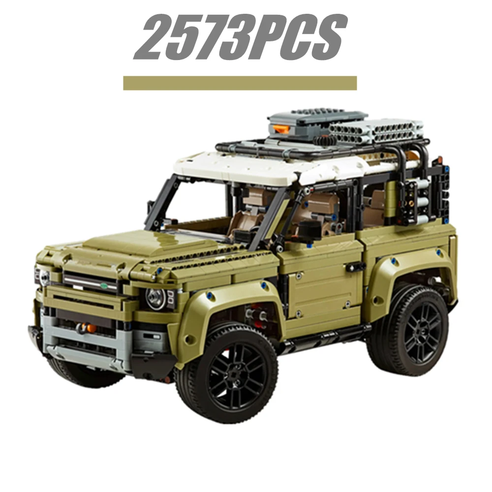 

2573pcs Famous Car Blocks Land Supercar Rover Off-Road Defender Vehicle Model 42110 Building Blocks Bricks Toys Kids Adults Gift