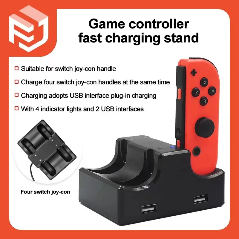 For switch oled controller charger Joy-con left and right controller 4-in-1 charging base