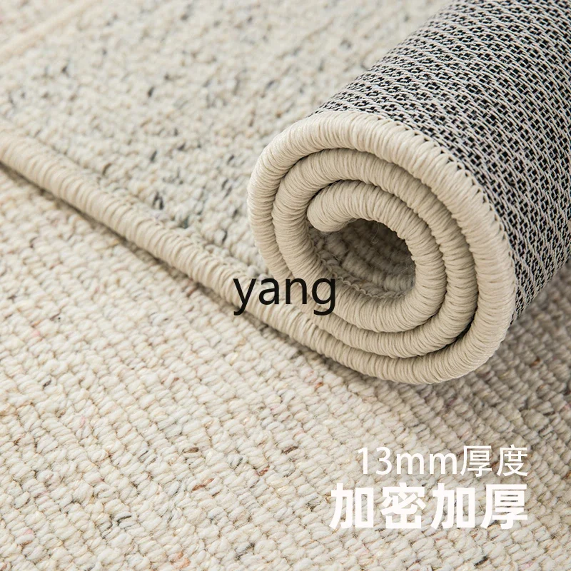 LTT French Cream Style Living Room Wool Carpet Bedroom Modern Simple Carpet Home Floor Mat