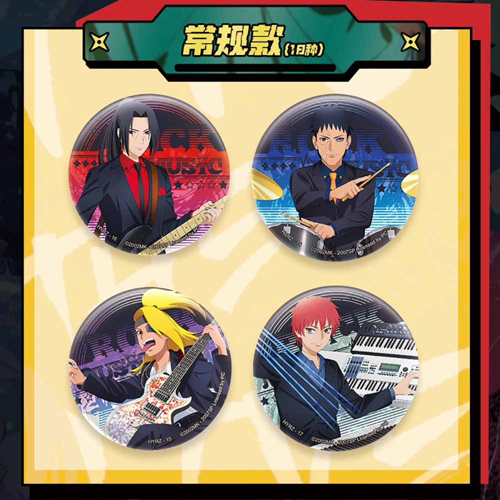 Original Kayou Naruto Anime Merchandise Kreative Abzeichen Weißblech Runde Broschen für Schüler Schultasche Zubehör Überraschungsgeschenke