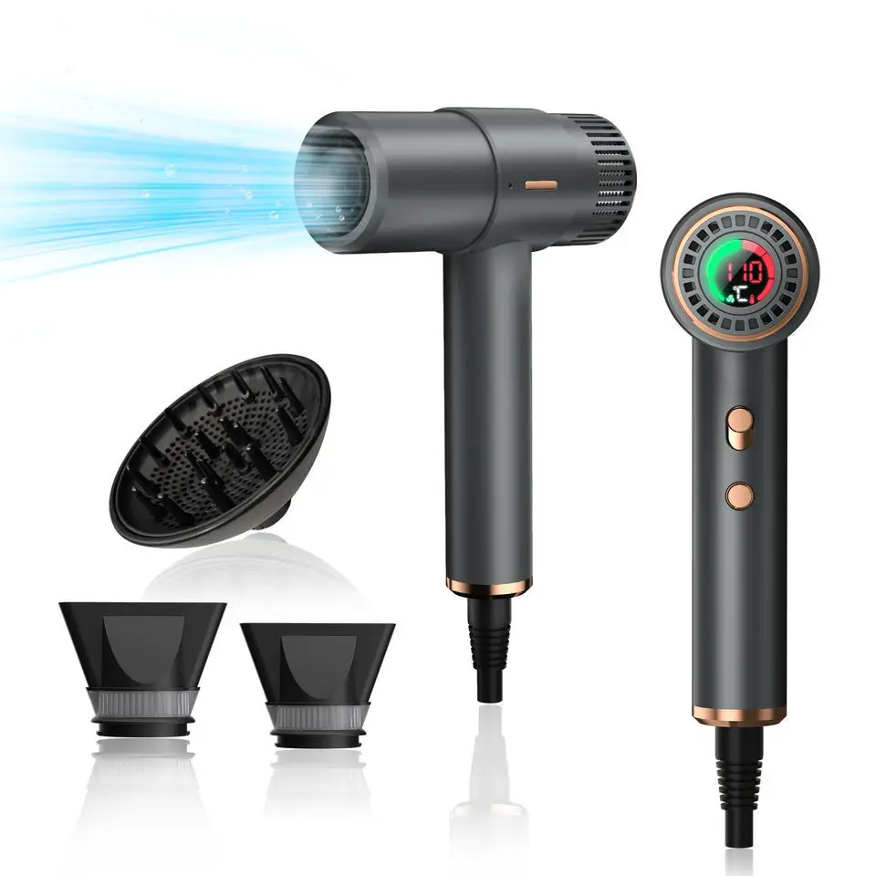 

Высокоскоростной фен Высокомощный экранный дисплей с отрицательными ионами, не повреждающий фен, secador cabelo profissional 다이ezione어ál