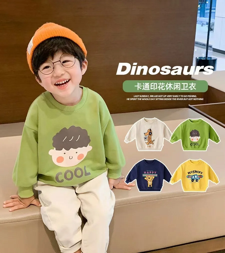 

Children'S Sweater Spring And Fall 2023 New 3-Year-Old Boy'S Blouse Children'S Jacket Fall Baby Clothes
