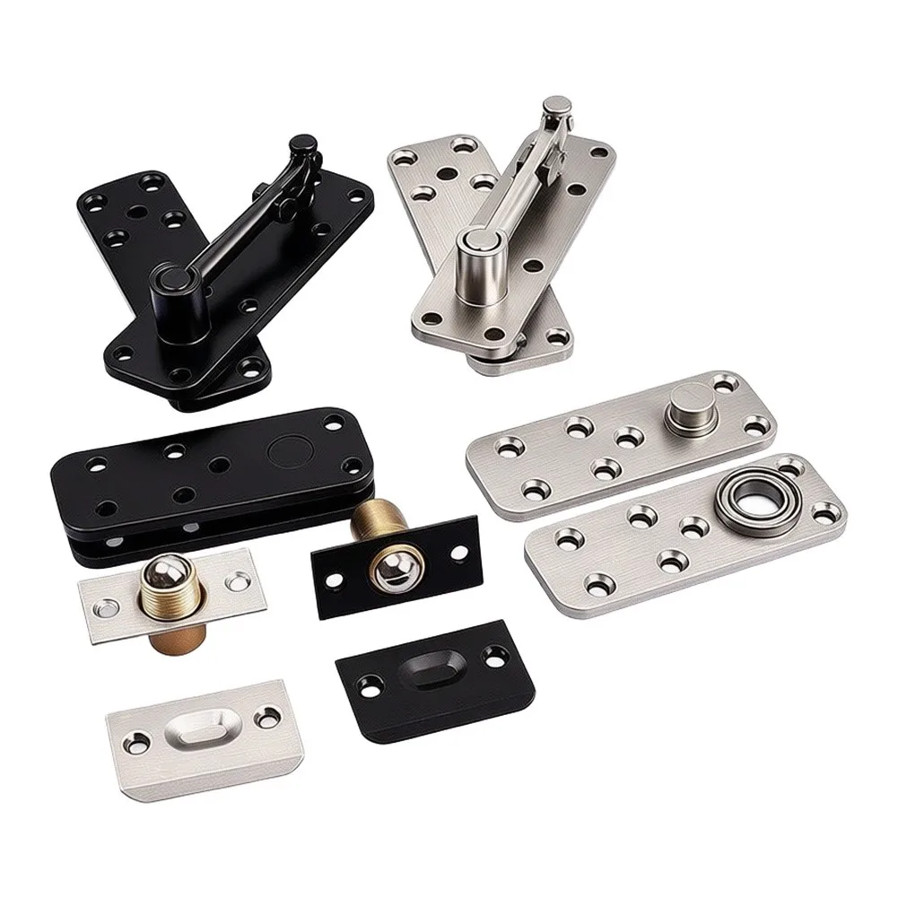 Duty 360 Degree Concealed Door Hinge In Stainless Steel For Home Commercial Wood Metal Cabinet Silent Operation
