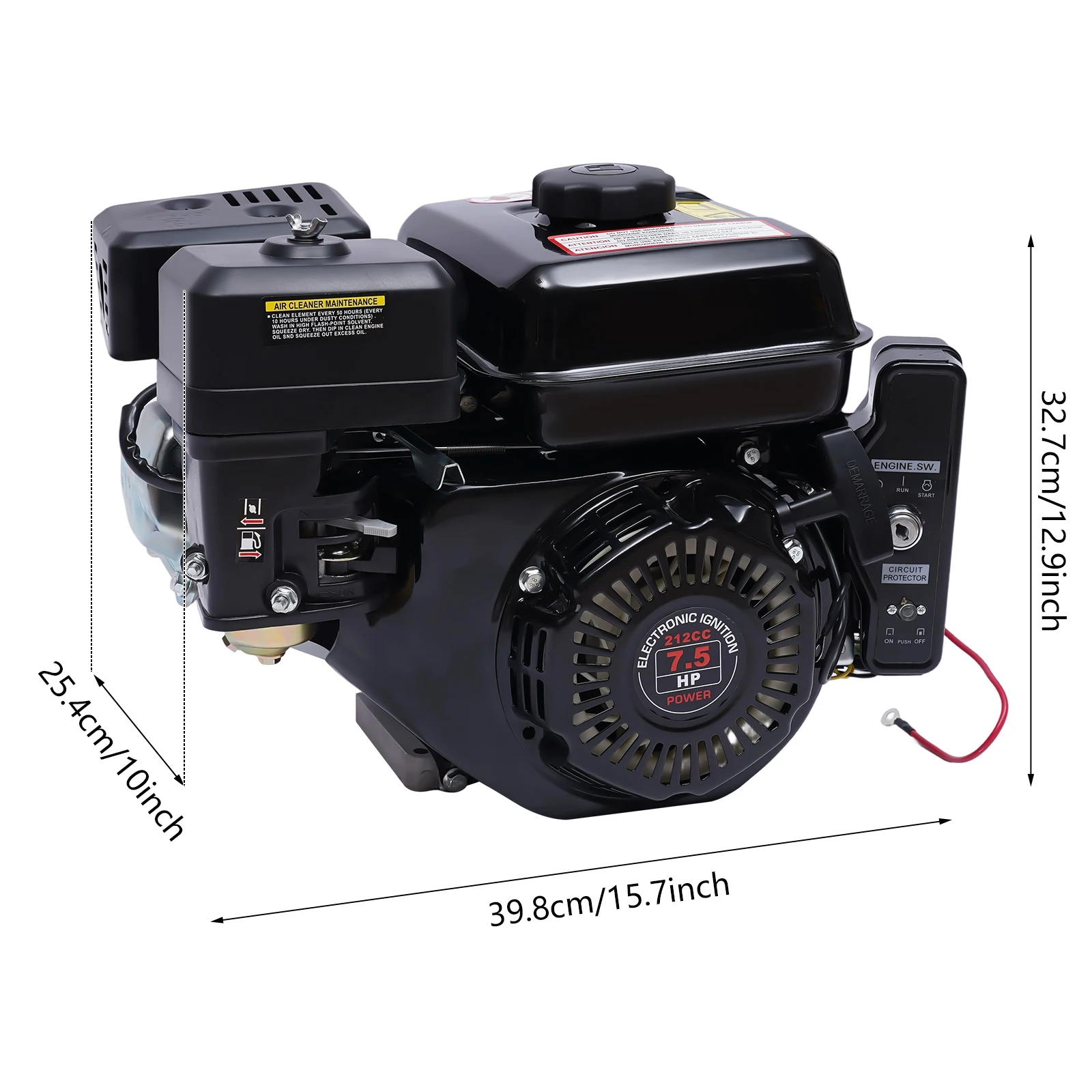 7.5 HP 212cc 4-Stroke Gas Engine for Kart