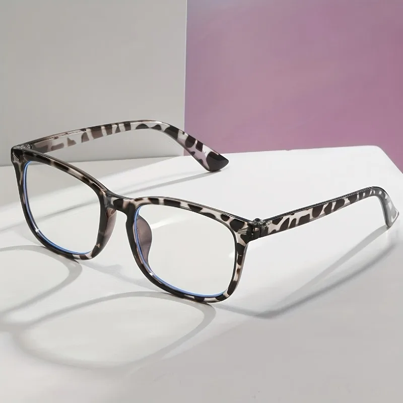Modische Anti-Strahlen-Brille, transparent, Retro, Unisex, Computerbrille, Anti-Blau-Linsen-Brille, lässig – Detail 4