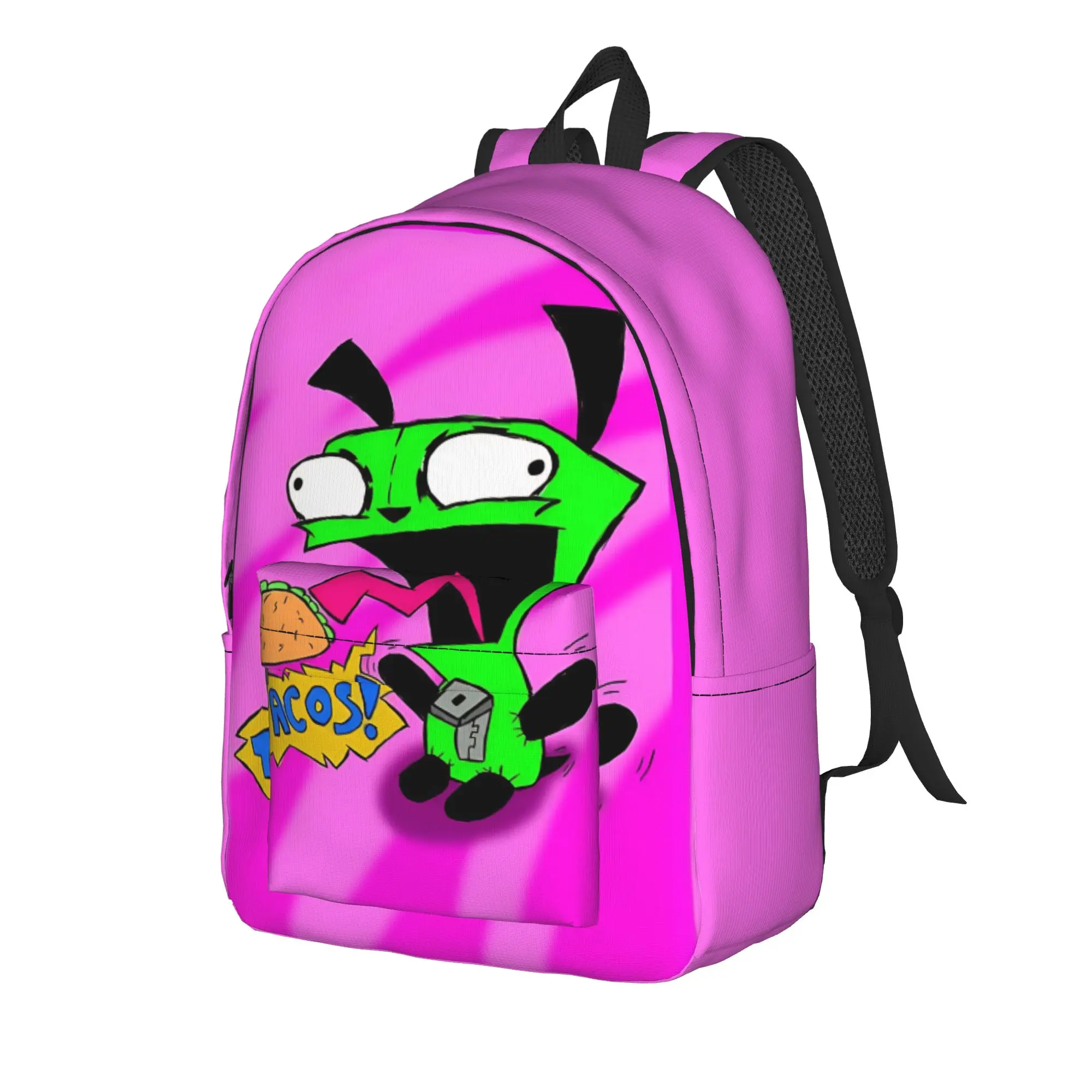 Back to school season alien cartoon  Rucksack Invader Zim Male Lady Light Backpack