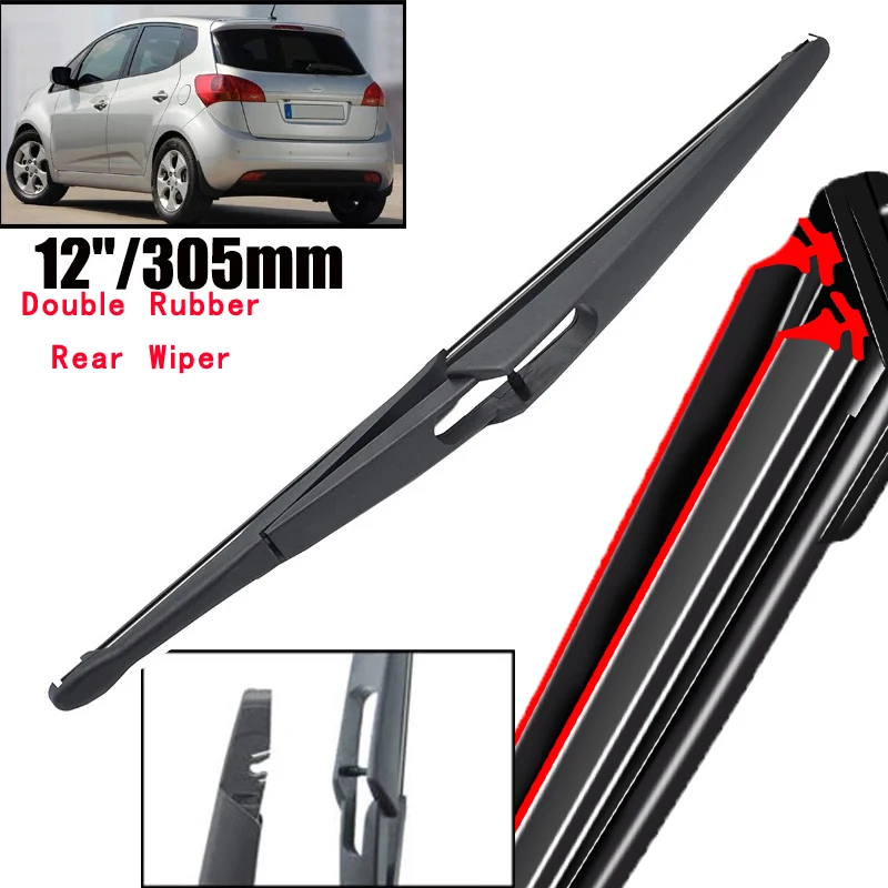 

Car Wiper 12" Rear Wiper Blade For Kia Venga 2009 - 2019 Windshield Windscreen Clean Tailgate Window Car Rain Brush