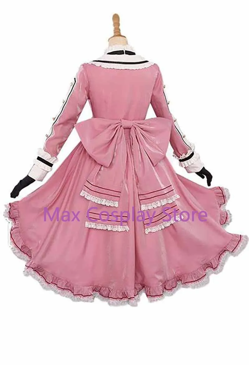 Max Anime Ciel Phantomhive Pink Robin Uniform Cosplay Costume Unises Dress Halloween Carnival For Women Custom size