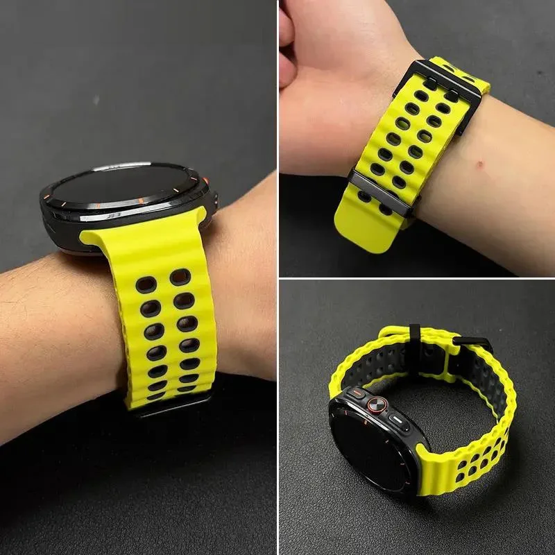

Straps For Samsung Galaxy Watch Ultra 47mm Accessories Marine Sport silicone Bracelet correa Galaxy Watch7 ultra Band