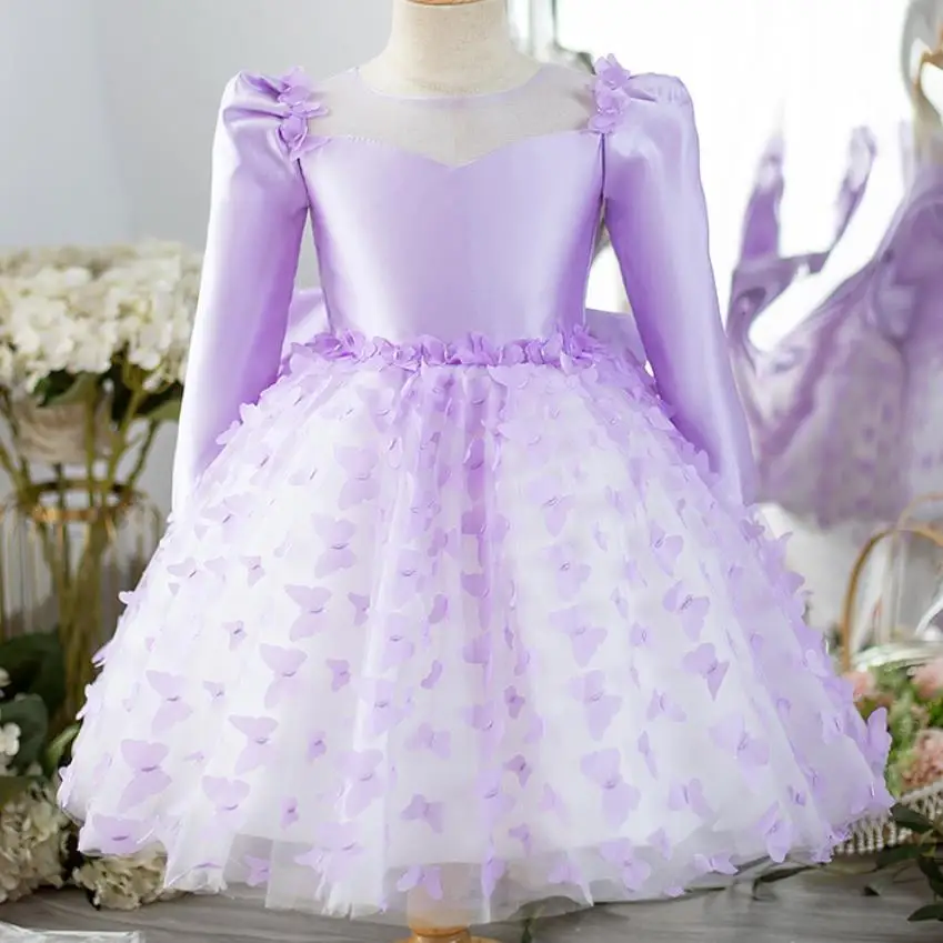 

New Children's Evening Gown Wedding Birthday Baptism Formal Party Flower Girl Dresses A3995 Vestidos Bridesmaid Dresses