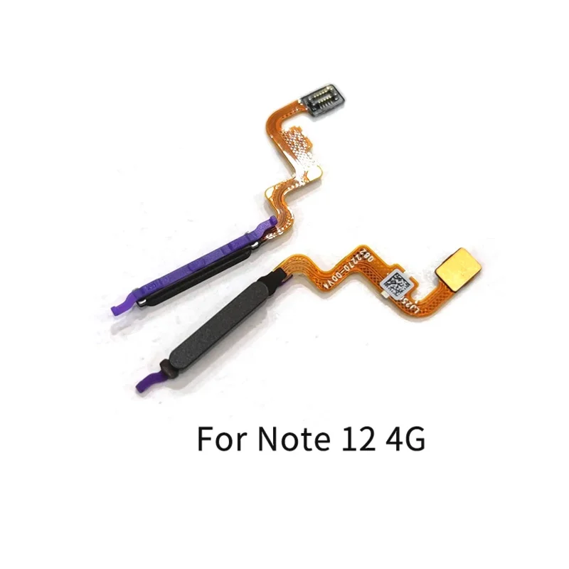 New For Redmi Note 12 12S 12R Power Button Fingerprint Sensor Flex Cable Repair Parts