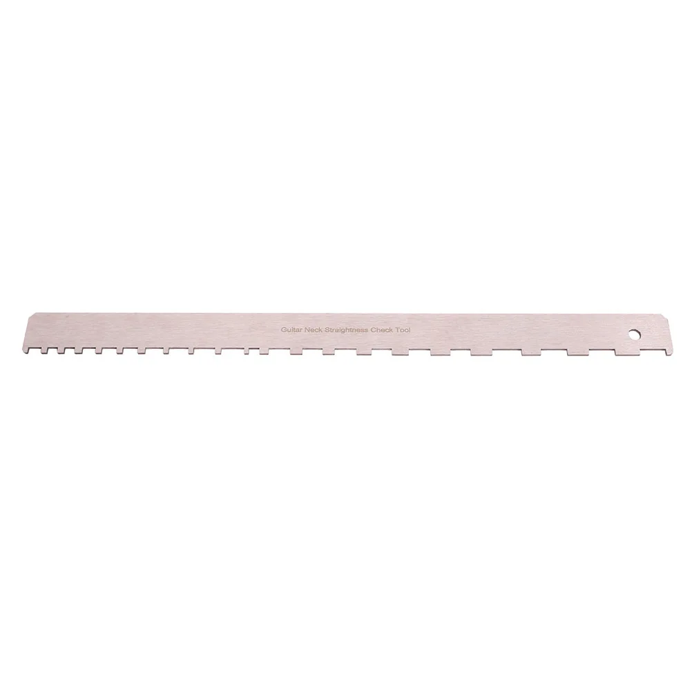 

Guitar Neck Measurement Tool Ruler Relief Gauge Electric Bass Repair Tools Notched Straight Edge