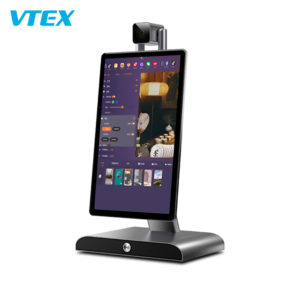 VTEX New Arrival Touch Screen USB3.0 with Angle Adjustable Camera Live Streaming Screen All in One Live Streaming Equipment