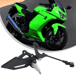 Front Left Right Side Brake Shifter Lever Foot Peg Bracket Footrest Pedal For Kawasaki EX250R Ninja- 250R 300 Motorcycle Part