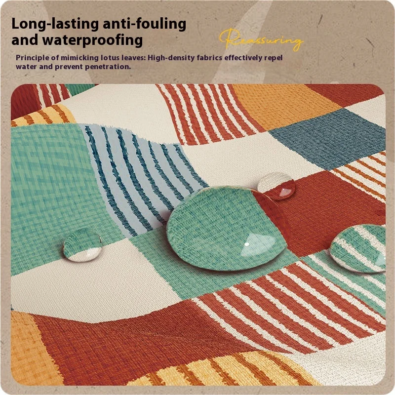 مفرش طاولة طعام أمريكي عتيق مقاوم للماء والزيت ومقاوم للحرق مفرش طاولة يترك 2025 قهوة جديدة فاخرة وخفيفة الوزن #3