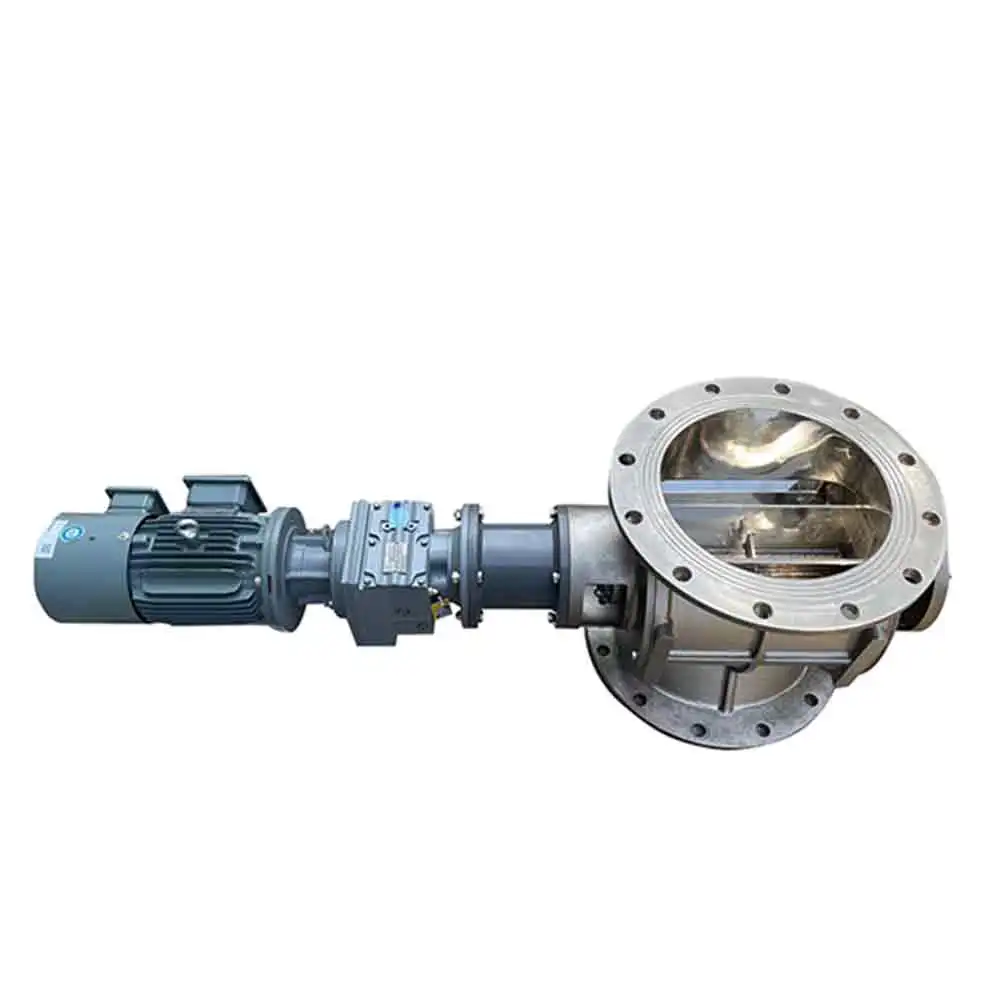 

Electric SS304 Stainless Steel Rotary Valve for Pharmaceutical Industry Sanitary Use AC 220V DN300 Port Size