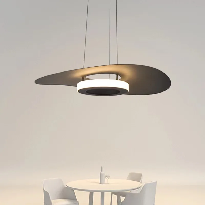 Nordic zmienne światło Led lampa wisząca jadalnia metalowa lampa wisząca Wabi Sabi wisząca lampa oprawy do dekoracji domu lampa wewnętrzna