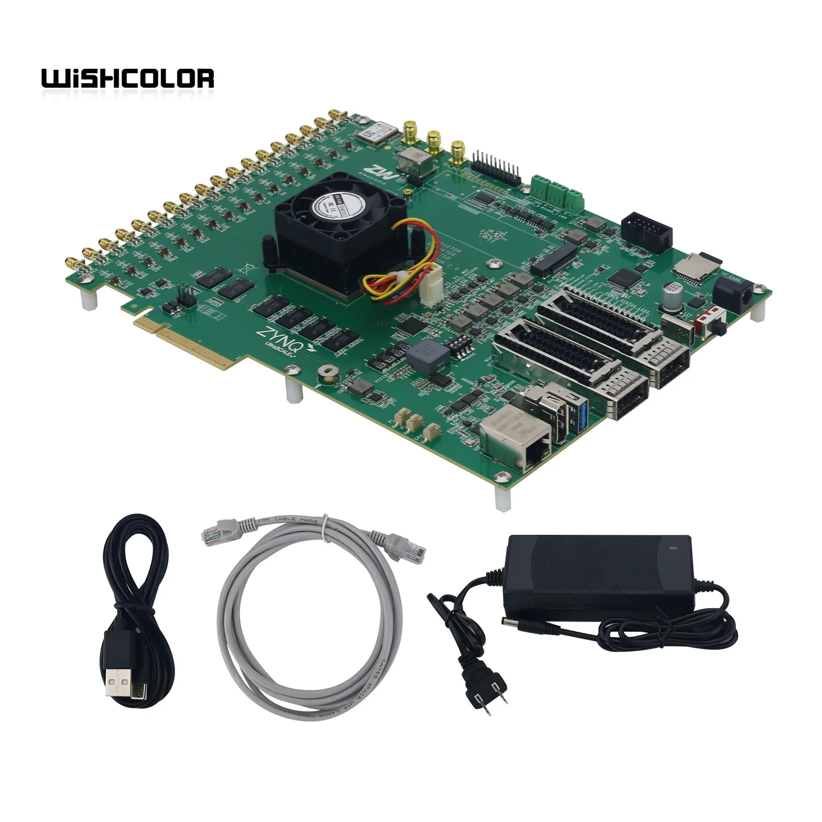 

Wishcolor XCZU27DR RFSOC PCIE RF Wireless Development Board for ZYNQ Onboard GNSS Module Support PPS Output