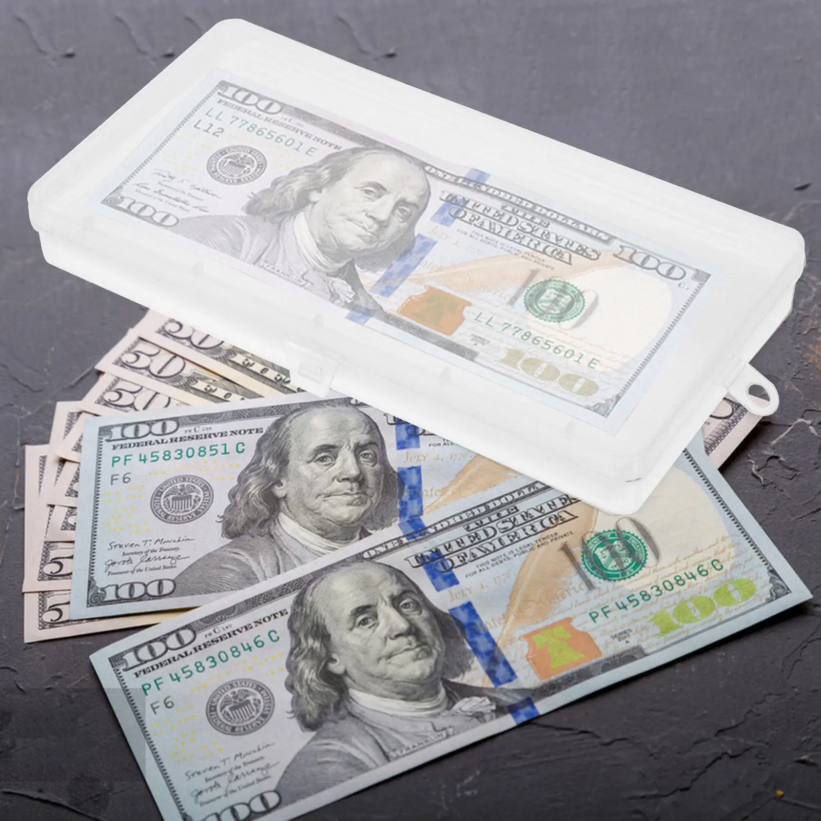 

1Set Clear Paper Money Holder Large Capacity Currency Storage Bags Bill Protector Stamp Badge Organizer for Cash Collection