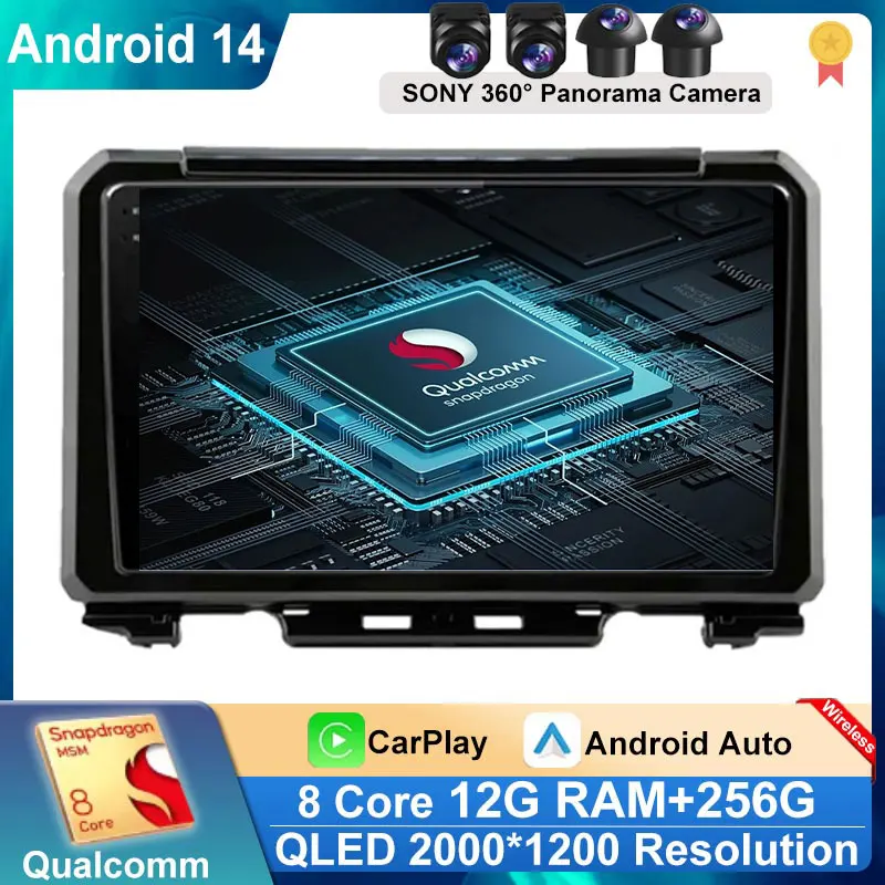 

Car Radio Android 14 For Suzuki Jimny 2018 2019 2020 GPS Carplay Multimedia Player Navigation Stereo Auto DSP DVD 2din Head Unit