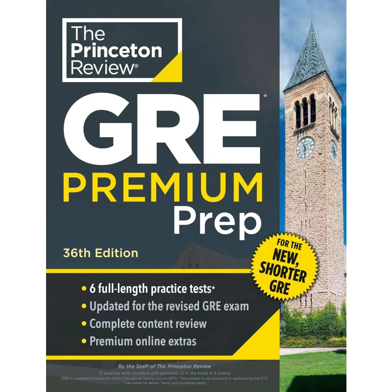 مراجعة Princeton GRE Premium الإعدادية 36th Edition 6 تقنيات المراجعة للاختبارات الممارسة أدوات عبر الإنترنت تحضير اختبار المدرسة الخريجين #1