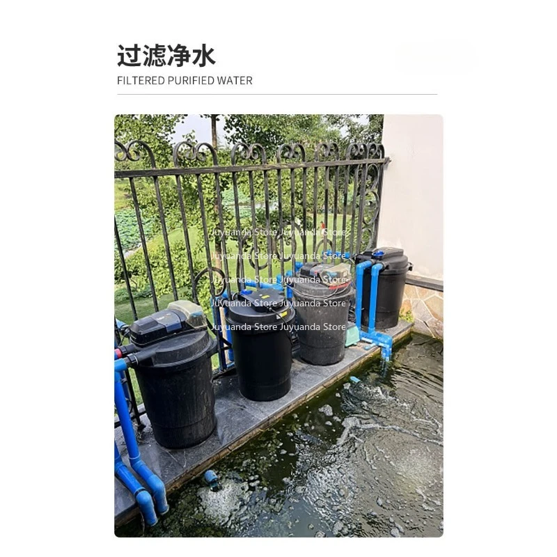 

Filtration System Fish Pool CPF-1500/CPF-10000 Single Barrel Pumpless Pool Biochemical Purification Water Automatic Backwashing