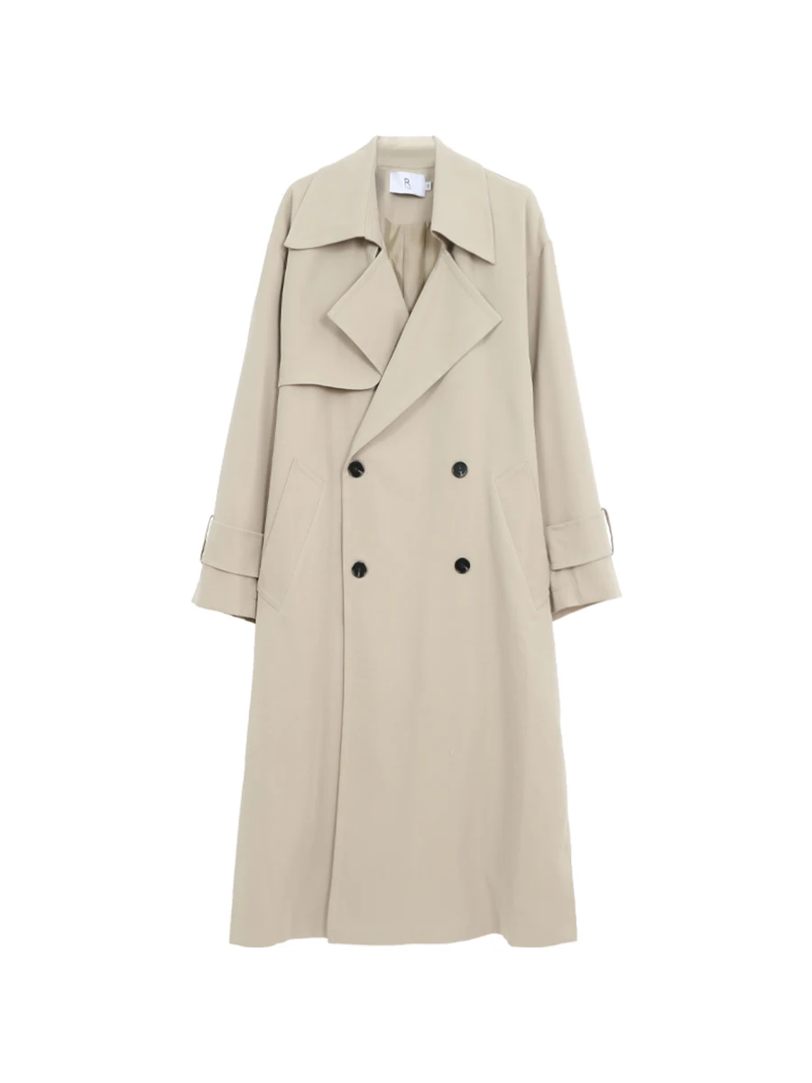 

Khaki Long Coat Women's Sle 2025 New Autumn Briti Sle Ele High-End Feelings Windbreaker Outerwear by G Sle