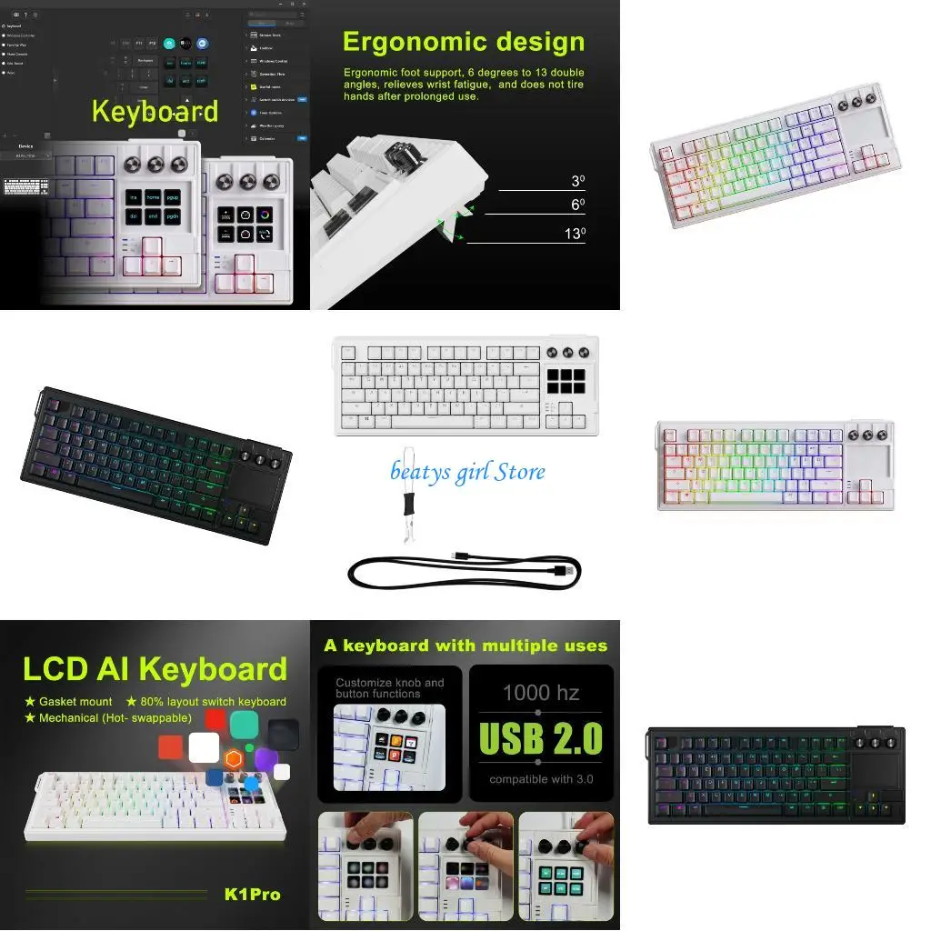 

C7AB Visual Input Device Including Loyal Media Management and Upgraded Typing Accuracy for Easy assemble Broadcasting