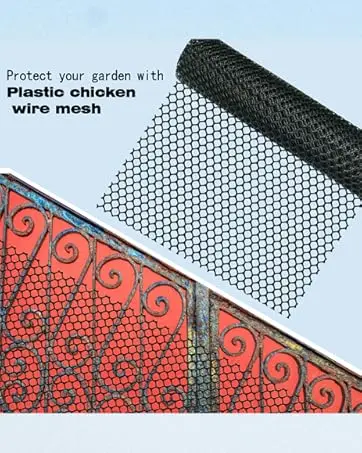 Kunststoff-Drahtgitterzaun-Rolle - Ein Kunststoff-Drahtgitterzaun mit 25 Bändern, Geeignet für Gartengeländer, Geflügel und Kaninchen – Detail 5
