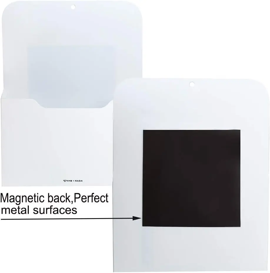 Magnetic Paper Holder for Refrigerator, File Cabinet, Office Supplies, A4 Size, 1 Pack view 4